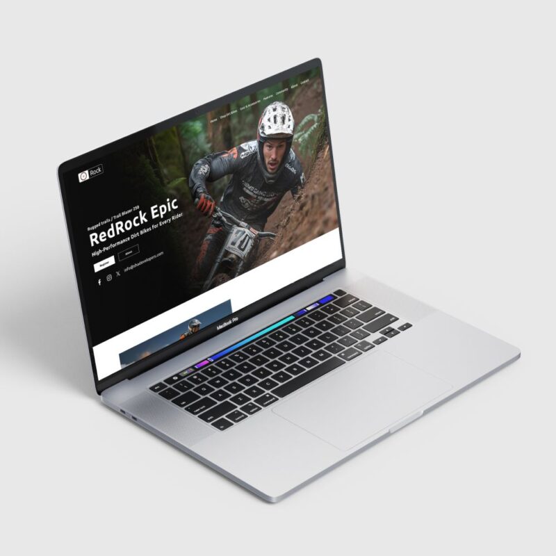 Dirt Bike Explore & Ride Website Homepage Figma Template