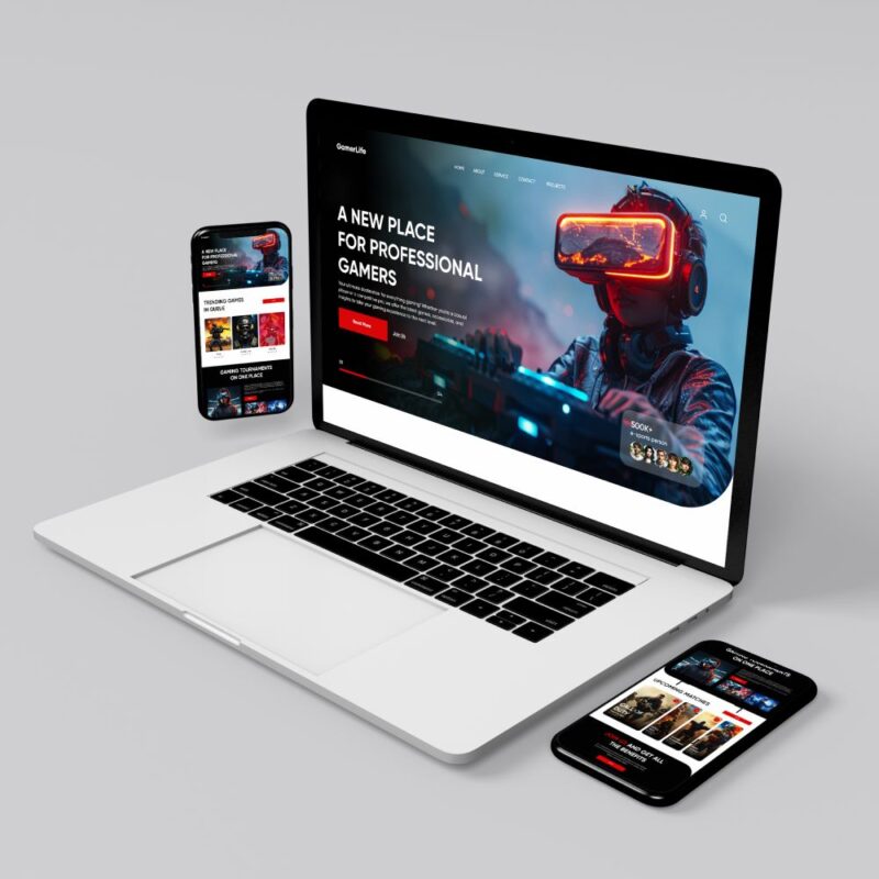 Gaming Website Homepage Figma Template