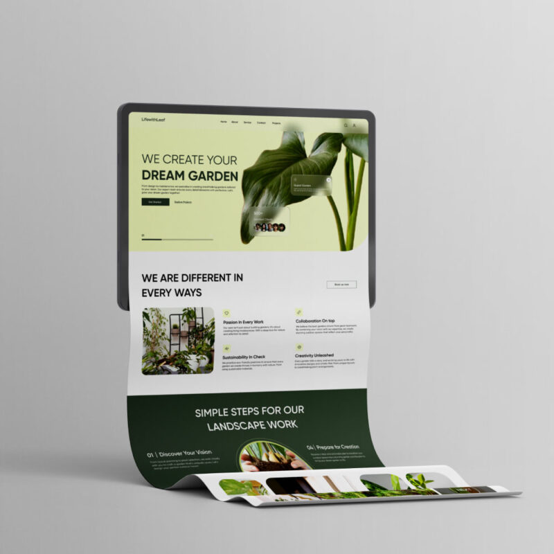 Gardening Business Website Homepage Figma Template