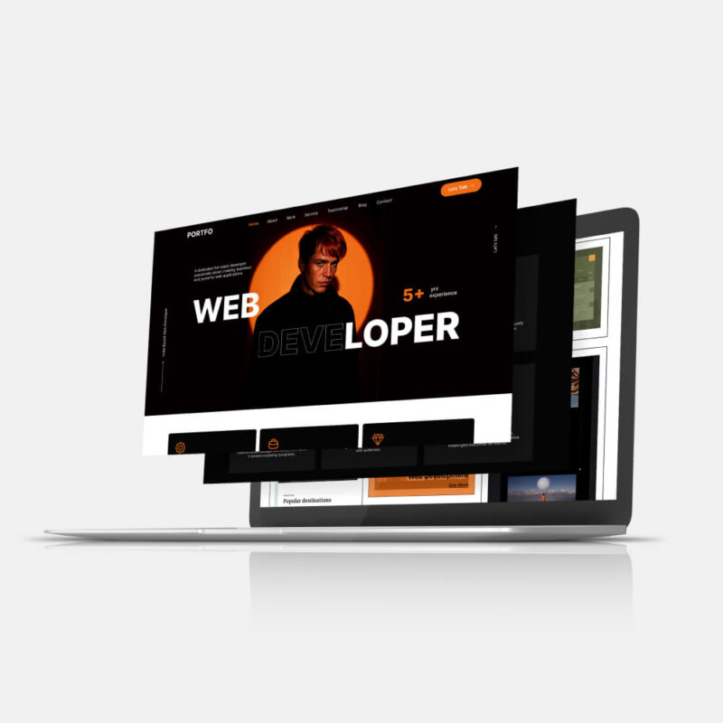 Portfolio Website Homepage Figma Template