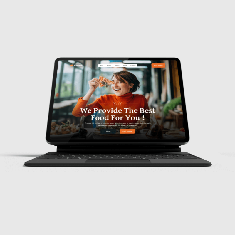 Restaurant Website Homepage Figma Template