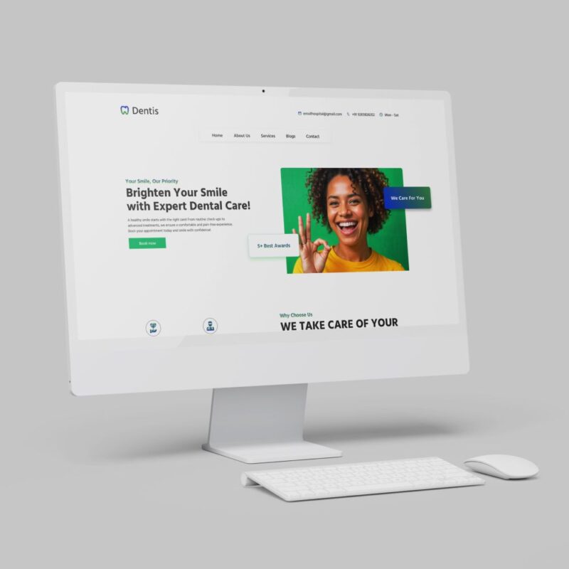 Dental Clinic Website Homepage Figma Template