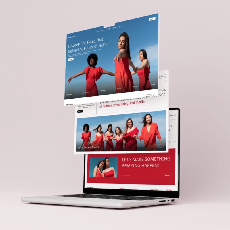 Model Agency Website Homepage Figma Template