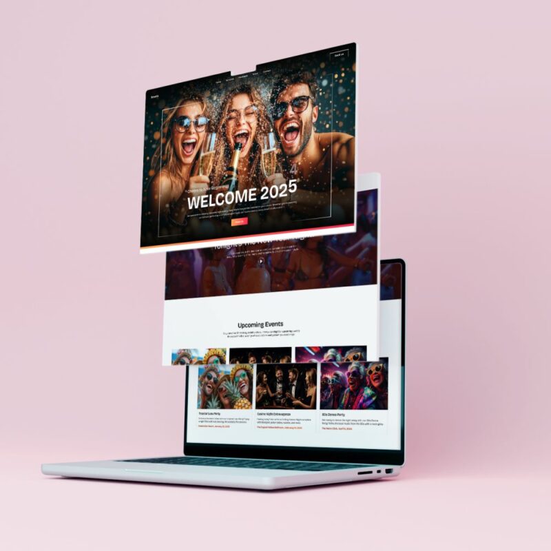 New Year Celebration Website Homepage Figma Template