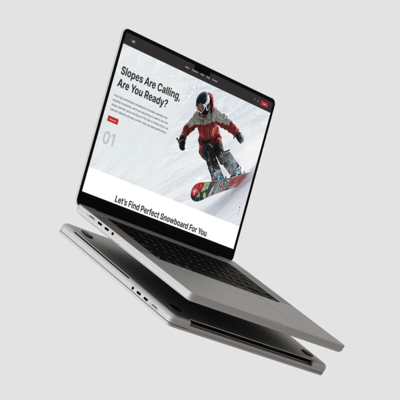 Snowboard Website Homepage Figma Template