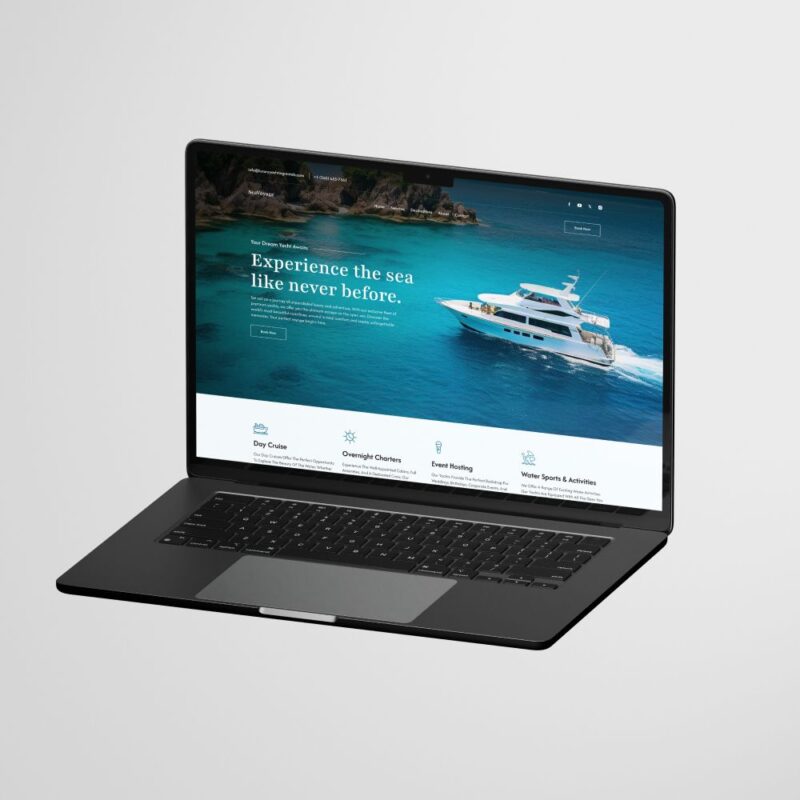 Yacht Booking Website Homepage Figma Template